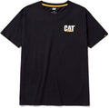 CAT Men's Trademark T-Shirts with Shape-Retention Rib Trim Spandex, Tagless Neck, and Cat Logo on Left Chest