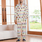 Custom Face Pajamas for Women Men,Personalized Dog Cat Pet Pajamas Set,Christmas Long Sleeve Sleepwear Pjs