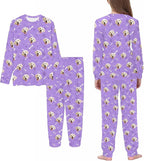 MyPupSocks Customizable Pet Lover Pajama Sets | Personalized Face Printed Sleepwear for Daughter & Son