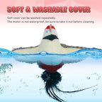 Cat Toys, Flapping Wings Woodpecker, No Flying, Chirping Bird Interactive Catnip Toy for Kitten or Small Dogs, Touch Activated, Rechargeable, 3 Modes