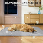 Luciphia Waterproof Cooling Blanket for Dogs Couch Cover Q-MAX>0.5, Leakproof Pet Mat Non-Slip for Cat Puppy Crate Bed Protector Outdoor Throw (Cloud Grey, 30x40 inches)
