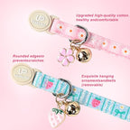 Cat Collar, Pack of 2 Summer Kitten Collars-Cute Lime and Strawberry Pendants-Breakaway Kitty Collars,Cat Collar with Bell, for Girl & Boy Cats
