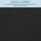 Extra Large Dog Crate Pad Bed, Waterproof Cooling Pet Bed for Large Dogs, Outdoor Pet Bed with High Resilience Foam,Wipe Clean & Easy Rinse, Anti Slip 48 inch Black