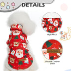 EXPAWLORER Cat Christmas Sweater - Sweaters for Cats Only Soft Warm Pet Clothes, Fall and Winter Xmas Coat Pullover Design, Fleece Sweatshirt Clothing Also for Puppy Small Dogs, Large