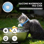 Cat Tracker, Lightweight Pet Tracker for Cats, Cat GPS Tracker Compatible with Apple Find My App(Only iOS), Real-Time Tracking, Precise Positioning, No Monthly Fee