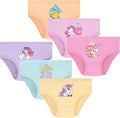 Girls and Toddlers 100% Cotton Underwear Tagless Soft Panties Size 2-3T,4-5T,6,8,10,12 (6-Pack)
