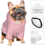 Personalized Dog Hoodie, Custom Dog Costumes for Small Dogs, Holiday Happy Dog Clothes Football Pet Shirt Sweater with Name Number for Girl/Boy Cats/Kitten, Pink, XS