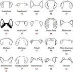 Personalized Dog Mom Sweatshirt, Custom Dog Ear Line Art Portrait Sweatshirt for Women, Pet Name Pullover Crewneck for Women, Customized Pet Lover Gifts, Mom Gift for Christmas Mothers 2