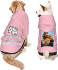 Custom Dog Hoodie Add Your Design Soft & Warm Personalized Photo Text Logo Name Dog Clothes for Puppy Sweatshirt Hooded for Small Medium Large Dogs Girl/Boy Cats Pink