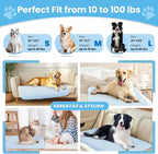 Mora Pets Dog Cooling Mat Breathable Cooling Pad for Dog Cats Washable Pet Cooling Mat for Indoor Outdoor Pets with Non-Slip Bottom 36 x 27 inch Light Blue Medium
