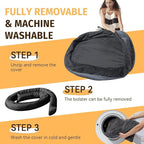 Orthopedic Washable Large Dog Bed: Waterproof Pet Bed with Bolsters - Removable Washable Cover for L XL XXL Large Sized Dog Bed - Non-Slip Bottom - Dark Gray