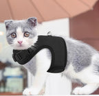 MoNiBloom Soft Cat Harness for Walking Escape Proof and Travel, Kitten Adjustable Breathable Vest Harness - Black, S