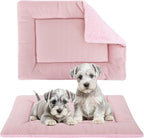 Dog Bed Mat, Crate Pad Reversible,Soft Kennel Pad, Washable Crate Mat (Cool and Warm),Pet Sleeping Mattress for Small Medium Dogs XB009 Pink 30''x20''
