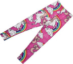 Girl Unicorn Leggings Kid Rainbow Print Legging Tights Trousers Slim Long Pants