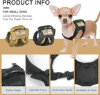 Tactical Dog Training Harness Outdoor Working Vest Adjustable Military MOLLE Dog Vest Harness with Rubber Handle