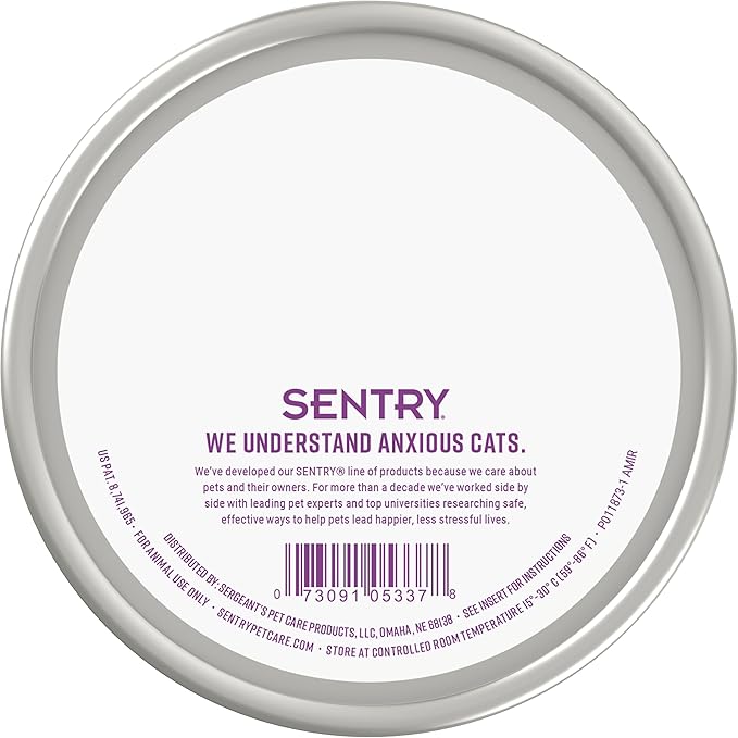 Sentry Calming Collar for Cats, Long-Lasting Pheromone Collar Helps Calm Cats for 30 Days, Reduces Stress, Anxiety, Loud Noises and Separation, 1 Count