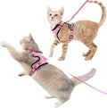 Luxelle 2 Pack Escape-Proof Cat Harness and Leash Set for Walking – Adjustable No Pull Soft Vest with Easy-Wear Buckle, Reflective Straps, Breathable Mesh – Outdoor Travel Harness for Cats & Kittens