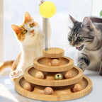 3-Pack Spring Pom Pom Replacement Toppers for Cat Track Toy