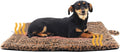 Self Warming Cat Pad for Cats and Dogs, Non Electric Thermal Pet Mat, Washable Soft Sleeping Mat with Non Slip Backing, Indoor & Sheltered Outdoor Use, 30 x 24 in, Brown/Black