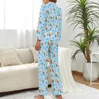 D-Story Personalized Pajamas with 1-8 Faces for Women Men, Custom Christmas Pjs, Pajamas Gifts For Family,Cat Mom,Dog Mom