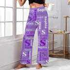 Custom Pajama Pants for Women Men, Personalized 67 Name Photo PJ Family Six Seven Matching Sleep Bottoms Birthday Xmas Gifts