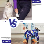 QBLEEV Cat Onesie for Cats After Surgery, Sticky Hair Cat Pajamas for Cats Only, Recovery Suit Shirt for Male Female, Full Body Long Sleeve Surgical Bodysuit, Stop Licking & Shedding
