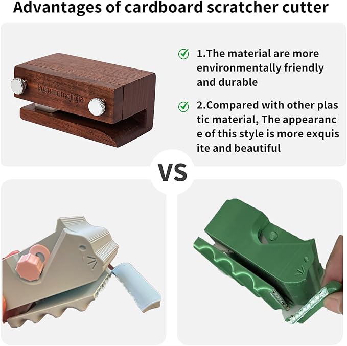Cardboard Cutter for Cat Scratchers,Wooden cat Cardboard Cutter，Box Cutter for cat Scratcher,DIY Cat Scratchers Strip Tool