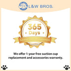 L&W BROS. 2PC Cat Window Perch Cushion Bed Cat Hammock with 4 Updated Suction Cups Easy to Assemble Window Bed for Heavy Large Cats (M 2Pc)