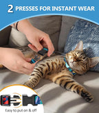 Halypet Cat Harness and Leash Set, Escape Proof [3 in 1 Adjustable & Lightweight] Cat Harness, Comfortable Soft Kitten Harness for Cats Safe, Easy to Wear, Outdoor Walking Travel