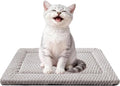 Dog Bed Mat - Dog Crate Pad - Reversible Mat for Pet Comfort - Soft Bed Crate Pads for All Seasons - Durable, Machine Washable Mat for Crates, Travel, and Home (Light Gray, 18" L*14" W*1.5" Th)