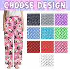 Custom Couple Pajama Pants Sock with Funny Face, Personalized PJ Anniversary Birthday Women Men Pants