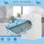 Dog Cooling Mat Self-Cooling Mat for Dogs Non-Slip Pet Cool Pad Cat Sleeping Pad Summer Blanket for Pets Foldable Washable for Kennel, Travel, Bed, Cars, Indoor and Outdoor Use (Blue, S(23*17inch))