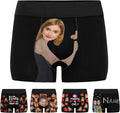 M YESCUSTOM Custom Faces Funny Short Briefs Gift for Husband Underwear
