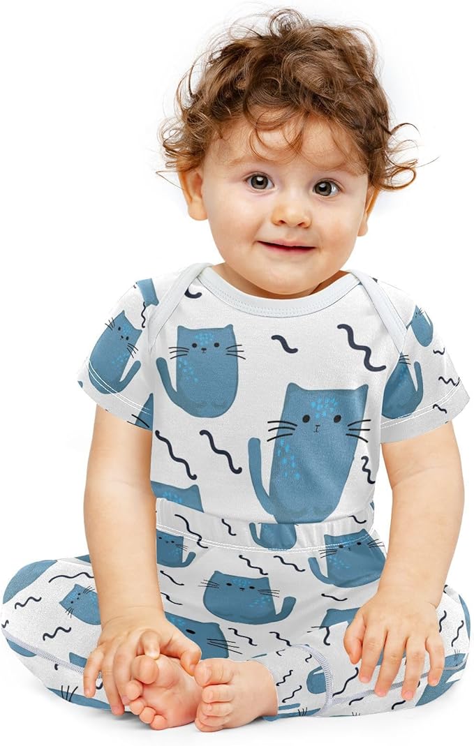 Baby Clothes Set Infant Bodysuits Pants Sets 0-24M For Boys Girls