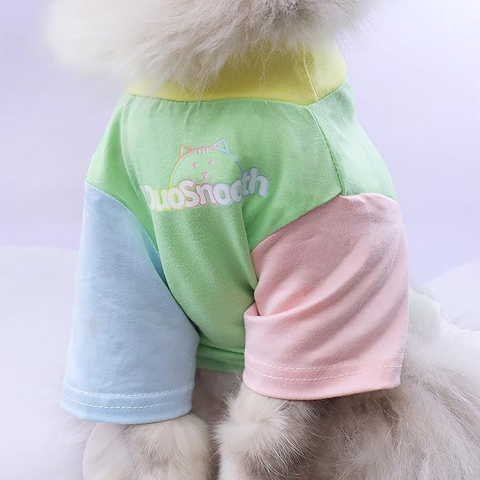 Custom Dog Shirt,Personalized Pet Apparel with Name Text Photo Image,Lightweight Breathable Puppy Kitten Cotton Vest for Small Medium Large Dogs Cats,Puppy Gift (Dopamine Pink, XX-Large)