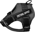 voopet Service Dog Harness, Emotional Support Pet Vest Harness, Reflective Breathable & Adjustable No Pull ESA Harness for Small Medium Large Dogs (with 4 PCS Removeable Tags),XX Small (Pack of 1)