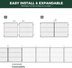 FXW MiniPaws Unleashed Dog Playpen, Expandable & Portable Design for Yard, RV Camping and Indoor Use, for Puppies and Small Dogs, 24-inch 24 Panels