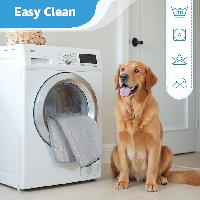 PICK FOR LIFE Cooling Blanket for Dogs, 0.4 Q-MAX Pets Cooling Comforter for Bed Cover, Summer Blanket for Large Dogs Washable, Soft Lightweight Cold Mats for Pet Hot Weather Sleeping (60"×80"/Grey)