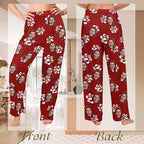Custom Couple Pajama Pants Sock with Funny Face, Personalized PJ Anniversary Birthday Women Men Pants