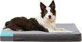 Orthopedic Memory Foam Bed for Large Dogs, Waterproof Cooling Pet Mats for Crate with Removable Washable Cover,Ideal for Arthritic Dogs (Large plus-36"x 27" x 3", Short Plush)