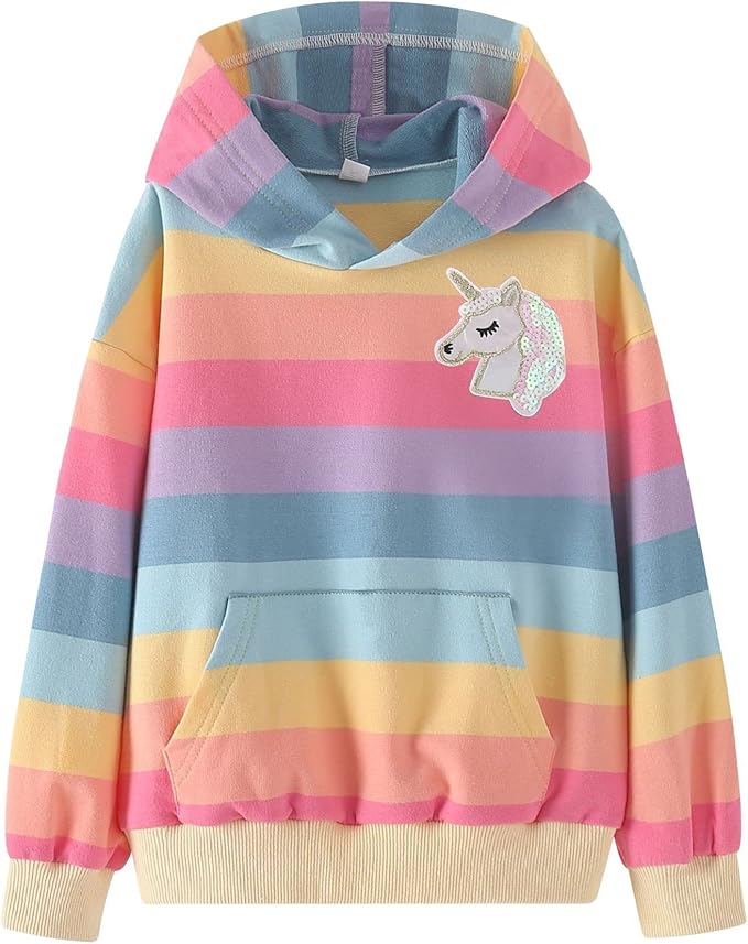 WELAKEN Sweatshirts for Girls Toddler & Kids II Little Girl's Pullover Tops Sweaters & Hoodies