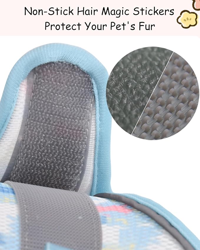 Dog Harness for Small Medium Dogs No Pull, Cat Harness and Leash Set,Step in Puppy Harness. (Bule, L)
