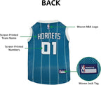 Pets First NBA Charlotte Hornets Dog Jersey, Large - Tank Top Basketball Pet Jersey