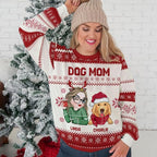 Wrappiness A Girl And Her Dog Christmas Sweatshirt - Cozy Unisex Fit Custom Shirt - Cute for Women Pet Lovers
