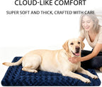 Dog Bed Mat - Dog Crate Pad - Reversible Mat for Pet Comfort - Soft Bed Crate Pads with Dual-Sided Design for All Seasons - Durable, Machine Washable Mat for Crates, Travel, and Home