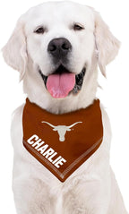 Pets First NCAA Texas Longhorns Personalized Tie Around Bandana for Dogs & Cats, Size Small/Medium. Custom Dog Bandana Scarf Bib for Pet Cat Dog. The Ultimate Game-Day & Party Customizable Bandana