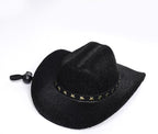 choyaxo Halloween Costumes for Dogs Cat Pet Cowboy Costume Cowboy Hat with Bandana Set for Halloween, Christmas, Holiday, Party, Cosplay (Black, Large)