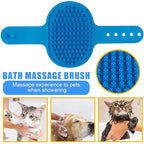 Dog Grooming Kit for Shedding – 8-Piece Pet Grooming Supplies with Deshedding Brush, Bath Gloves, Towels & Silicone Toothbrush | Ideal for Dogs, Cats, Small and Large Pets (Blue)