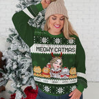 Wrappiness A Girl And Her Dog Christmas Sweatshirt - Cozy Unisex Fit Custom Shirt - Cute for Women Pet Lovers