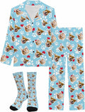Artsadd Personalized Pajamas with Faces for Women Men Custom Christmas Pajamas Gifts for Family Couple, Funny Photo Pjs